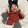 Everley is registered to the contest to win money with this photo: baby, infant, smile, headband, bow, clothing, socks, blanket, quilt, happy, cute, portrait, child, person, indoor, soft, cozy, playful, young, fashion