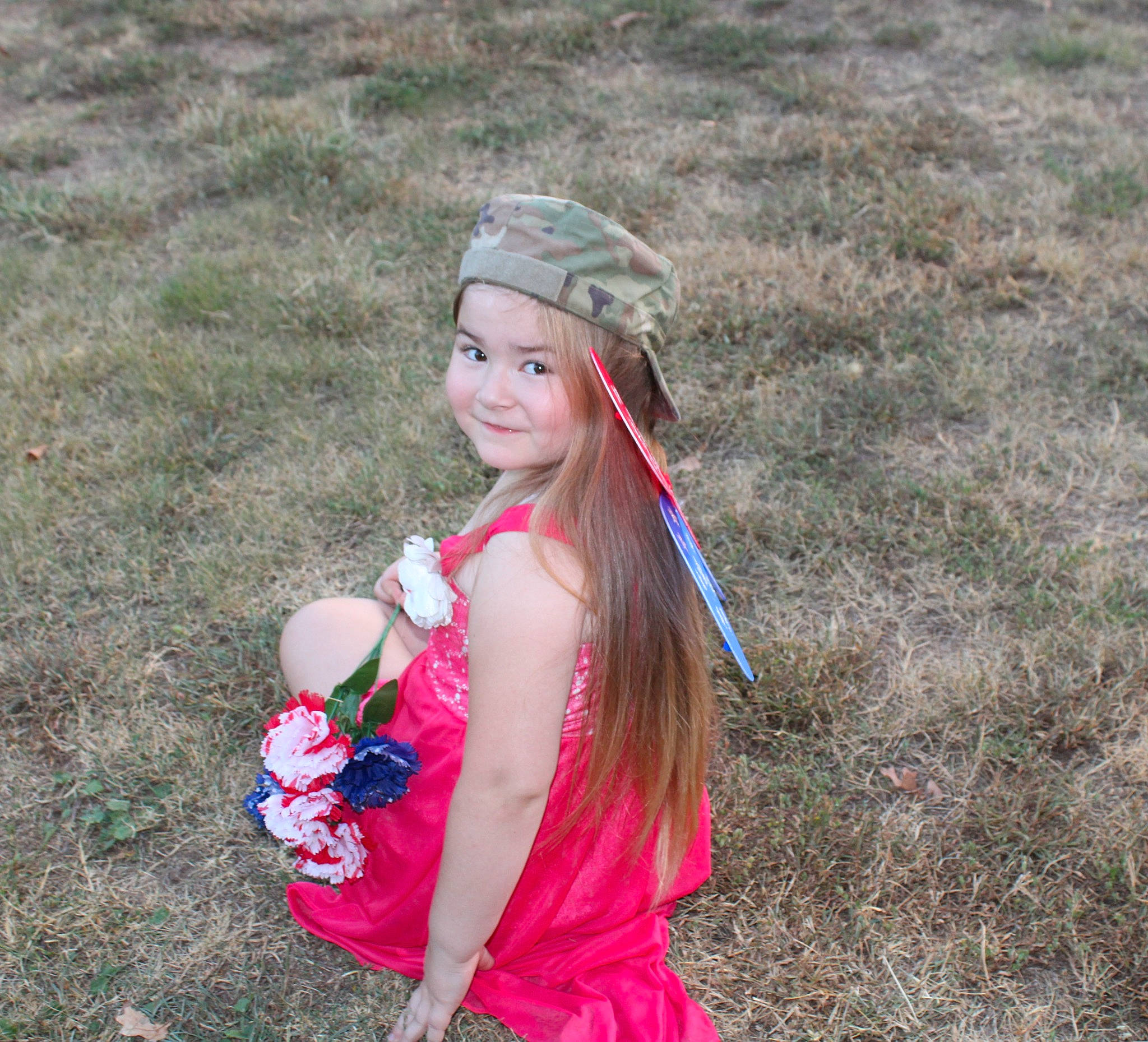 Anastasia joined the competition — help win amazing prizes! blond, child, costume_hat, electric_blue, event, fashion_accessory, fun, grass, grass_family, grassland, happy, headpiece, headwear, jewellery, joy, leisure, people_in_nature, person, plant, recreation