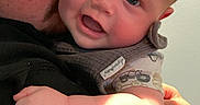 Westin joined the competition — help win amazing prizes! baby, adult, hug, kiss, cap, mohawk, smile, happy, child, affection, closeup, indoor, person, face, skin, clothing, arm, holding, light, love