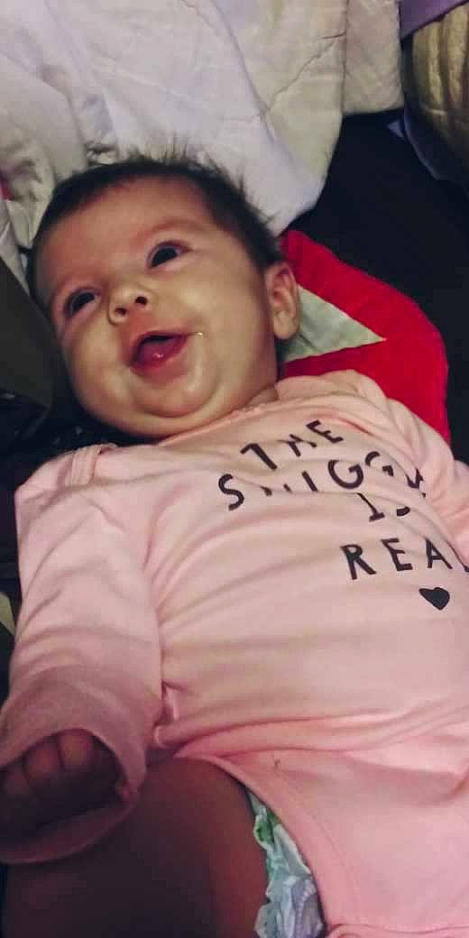 Heidi joined the competition — help win amazing prizes! cheek, child, day, emotion, eye, face, facial_expression, forehead, head, human_hair_color, infant, nose, person, pink, product, sitting, skin, smile, snapshot, toddler