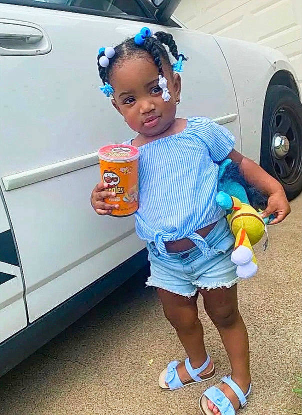 Jacee joined the competition — help win amazing prizes! car, child, cool, family_car, hairstyle, person, play, product, shoe, style, t_shirt, toddler, vacation, vehicle, vehicle_door, yellow