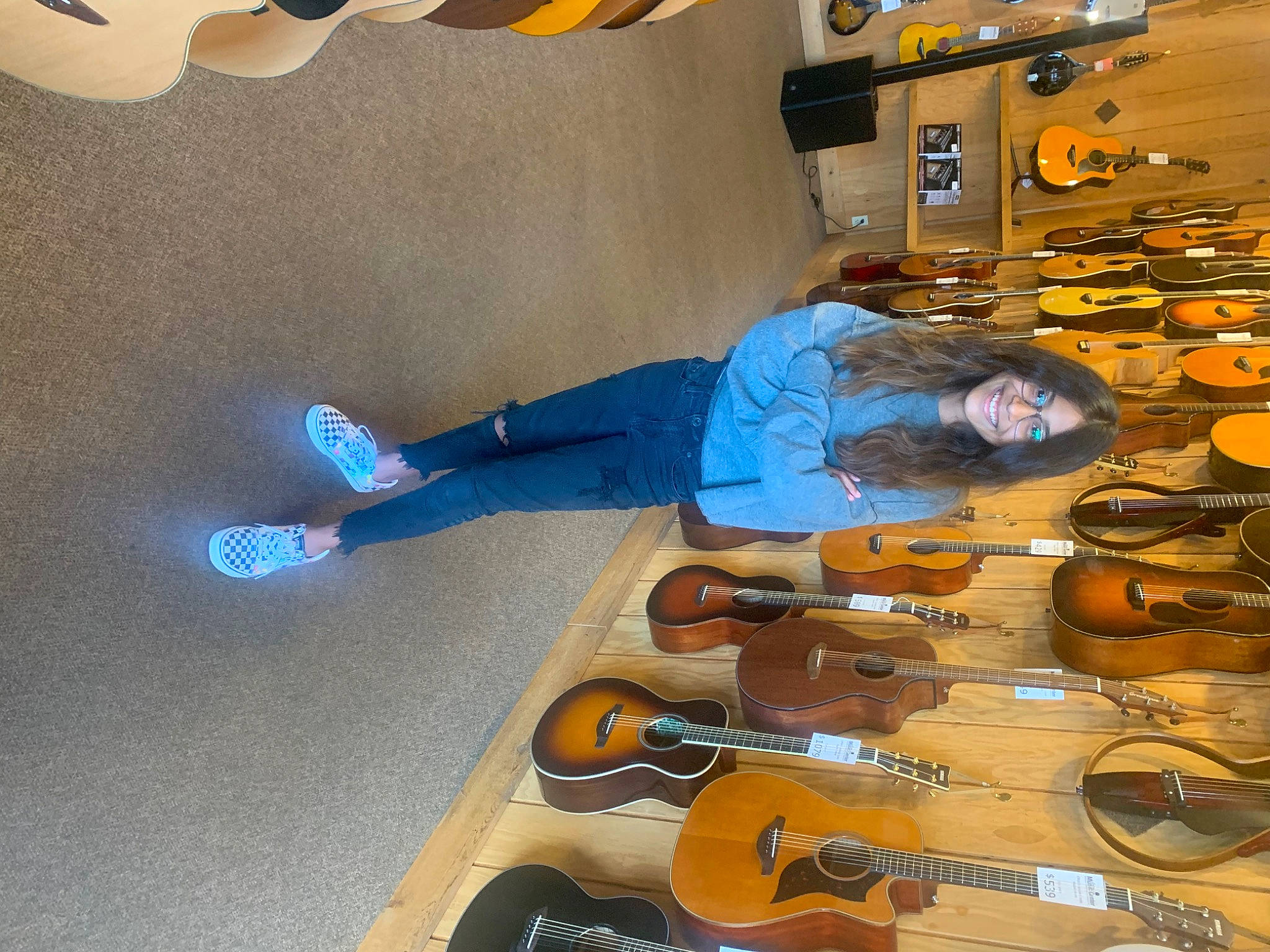 Janel is registered to the contest to win money with this photo: automotive_design, automotive_tire, design, electric_blue, electronic_musical_instrument, engineering, flooring, fun, guitar, guitar_accessory, joy, machine, musical_instrument, person, personal_protective_equipment, plucked_string_instruments, shoe, space, string_instrument, tire