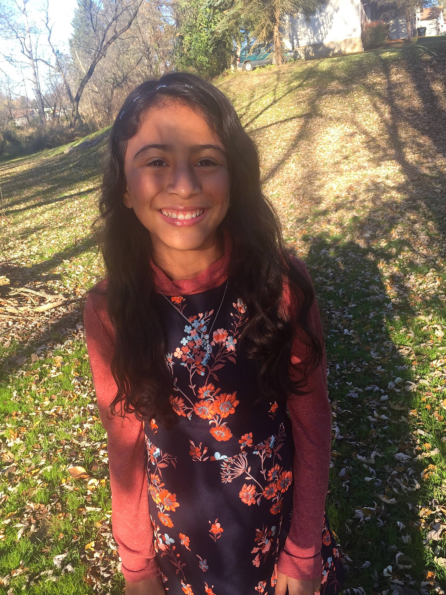 Janel is registered to the contest to win money with this photo: black_hair, botany, brown_hair, cool, eye, fawn, fun, grass, hair, happy, head, iris, joy, lip, long_hair, people_in_nature, person, plant, smile, tints_and_shades