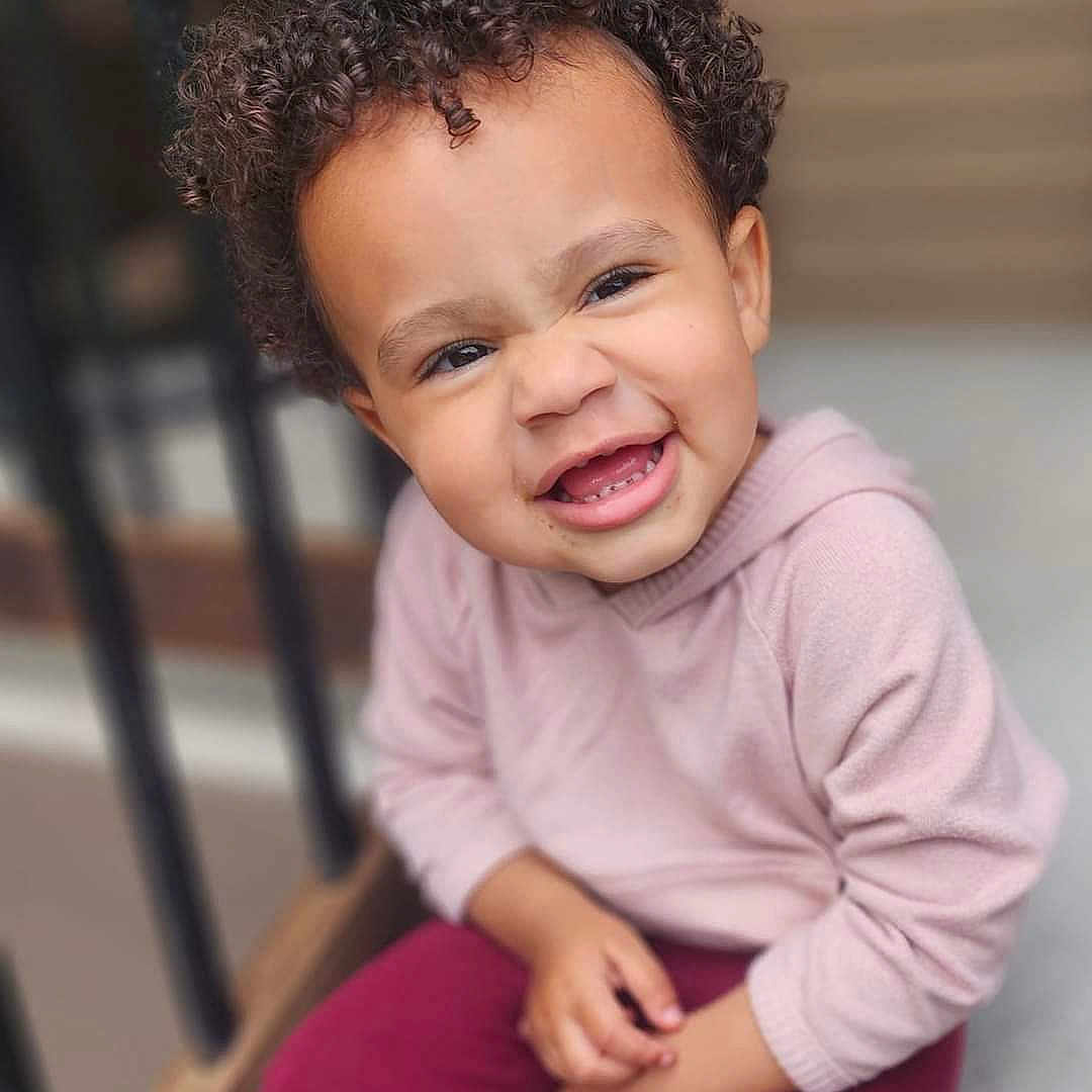 Saylor is registered to the contest to win money with this photo: baby, babylaughing, curlyhair, face, hair, happy, head, laughing, person, photography, portrait, smile