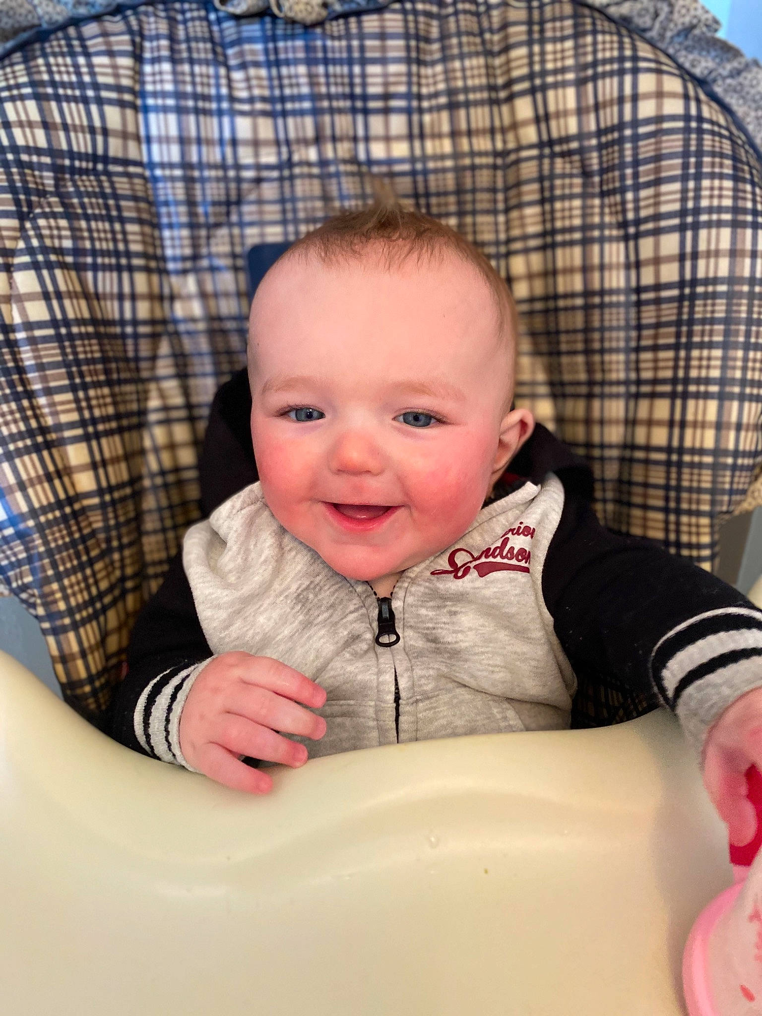 Kellan joined the competition — help win amazing prizes! baby, baby_products, cheek, child, face, head, joy, person, product, sitting, skin, toddler