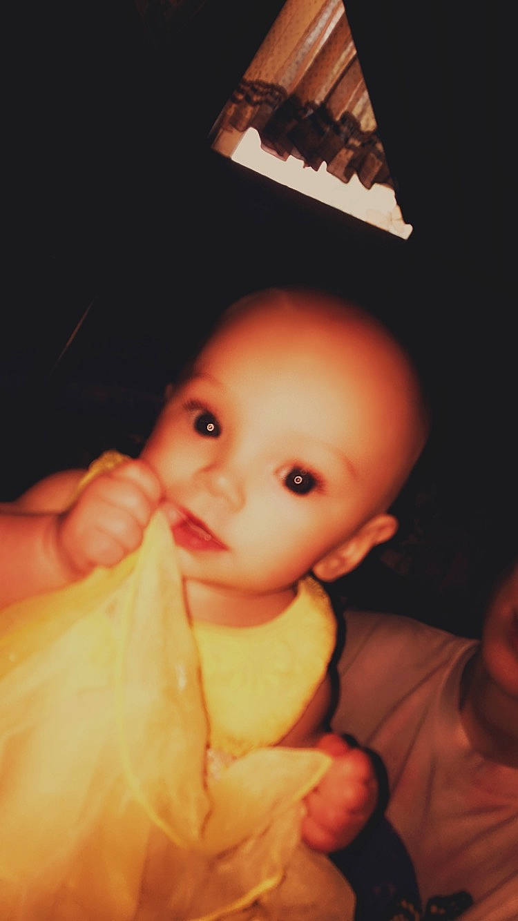 Alice joined the competition — help win amazing prizes! baby, cheek, child, eye, finger, hand, mouth, nose, person, smile, thumb, toddler