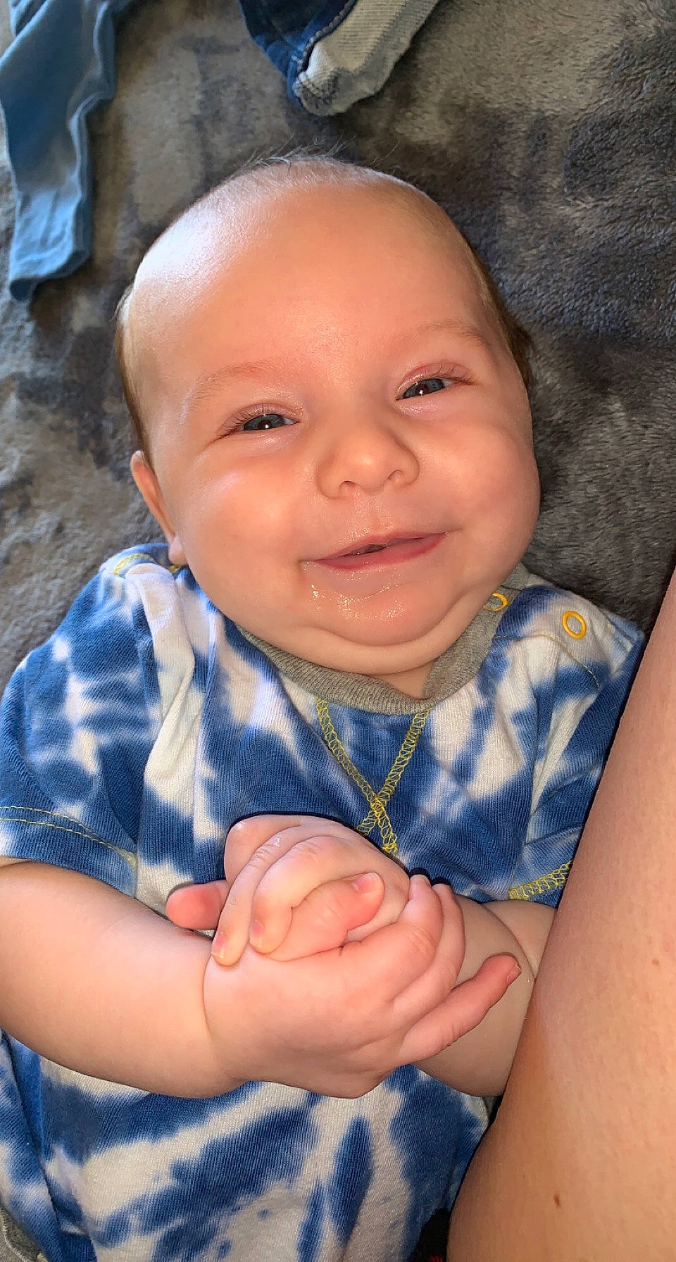 Blaise joined the competition — help win amazing prizes! azure, baby_toddler_clothing, cheek, chin, cool, eye, facial_expression, finger, gesture, hand, happy, head, iris, joy, lip, mouth, nose, person, skin, smile