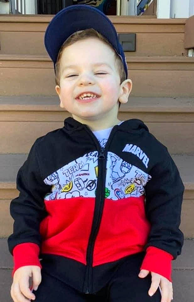 Nicolas is registered to the contest to win money with this photo: baby, baby_toddler_clothing, blue, cap, child, cool, electric_blue, eye, facial_expression, fun, happy, headgear, joy, outerwear, people, person, recreation, sleeve, smile, standing