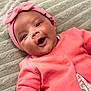 baby, babylaughing, clothing, face, happy, head, hood, person, photography, portrait, smile, yawning