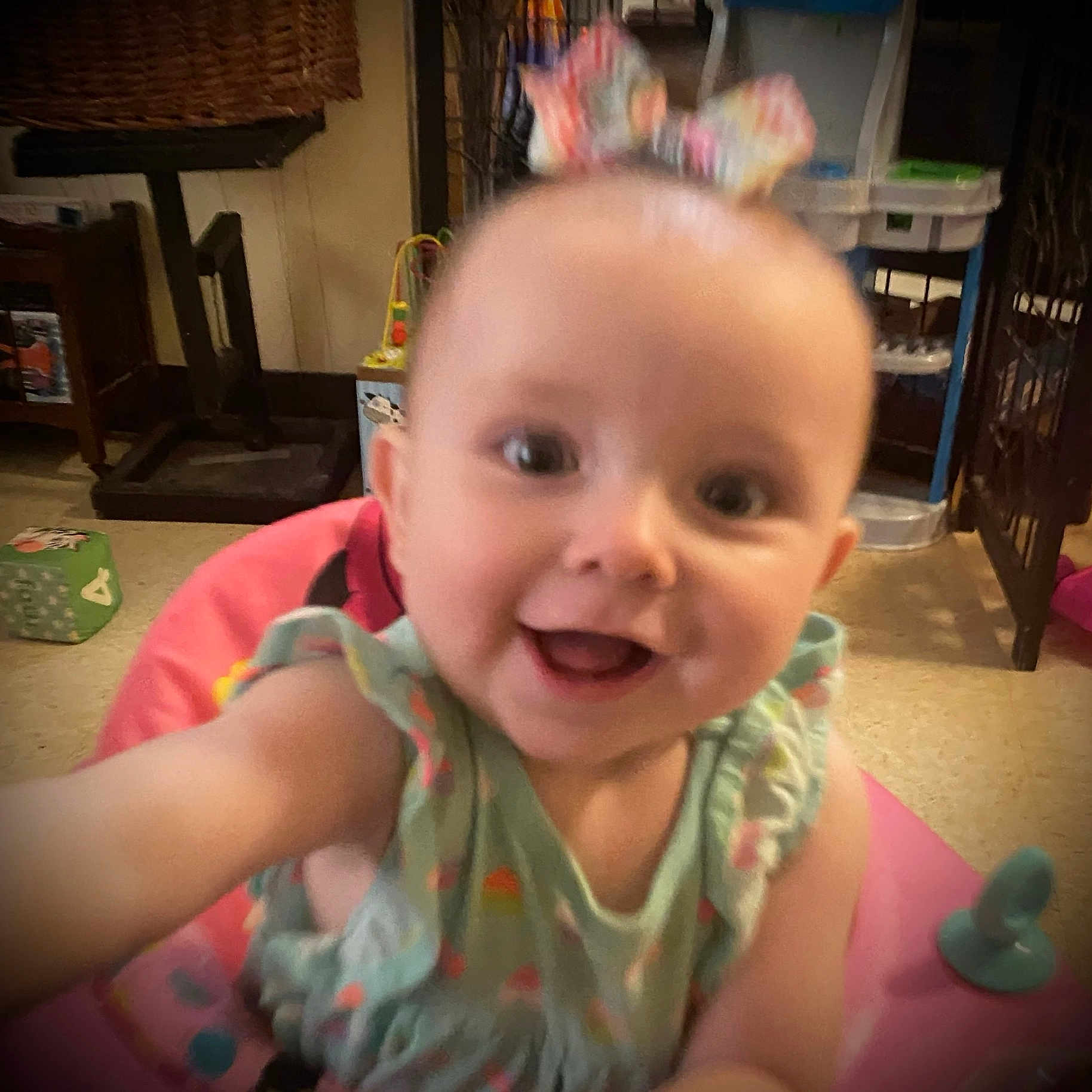 Adahlee joined the competition — help win amazing prizes! architecture, baby, bodypart, building, chair, face, furniture, happy, head, indoors, laughing, livingroom, mouth, person, photography, portrait, room, sitting, smile, table