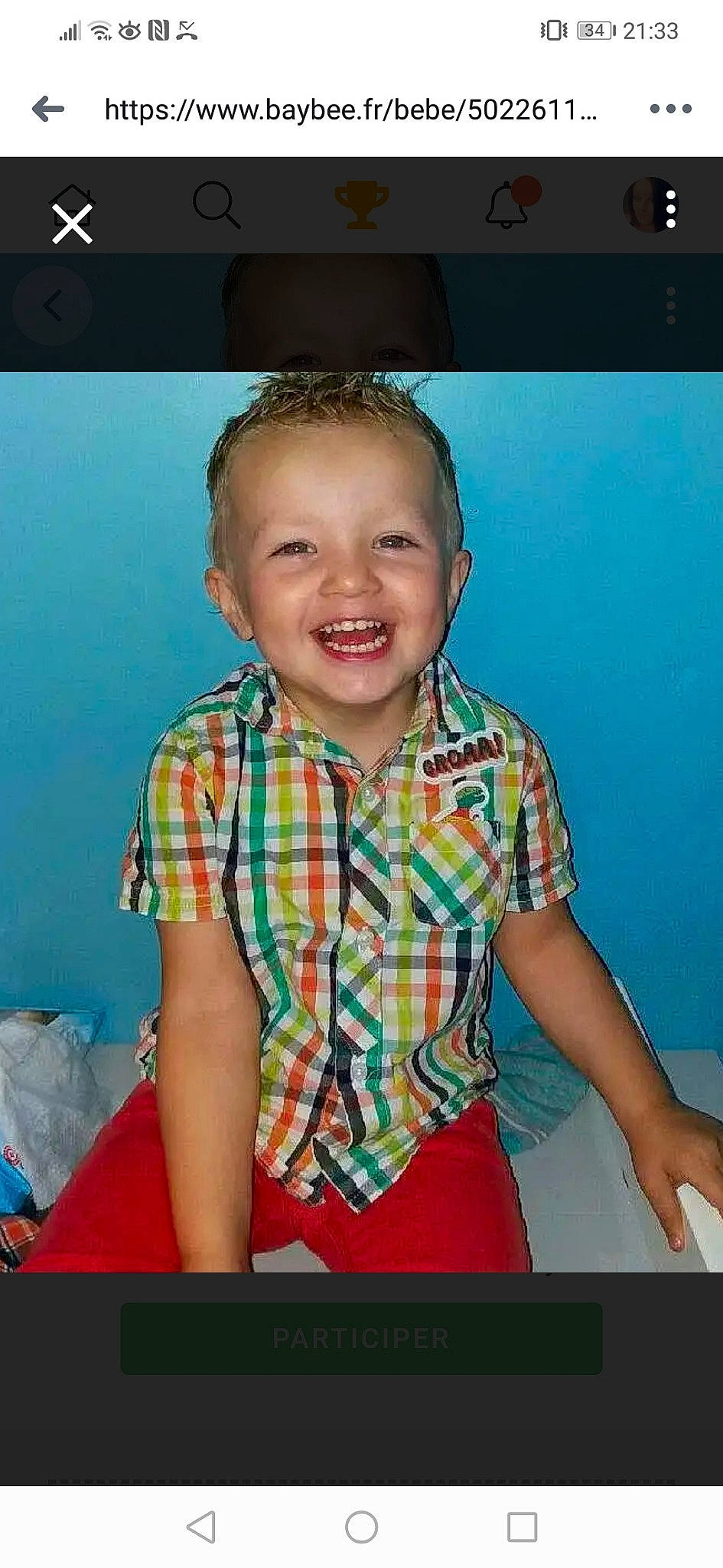 Enzo a rejoint le concours — aidez-le/la à gagner de superbes lots ! arm, cheek, child, child_model, chin, face, fun, joy, male, pattern, person, smile, toddler