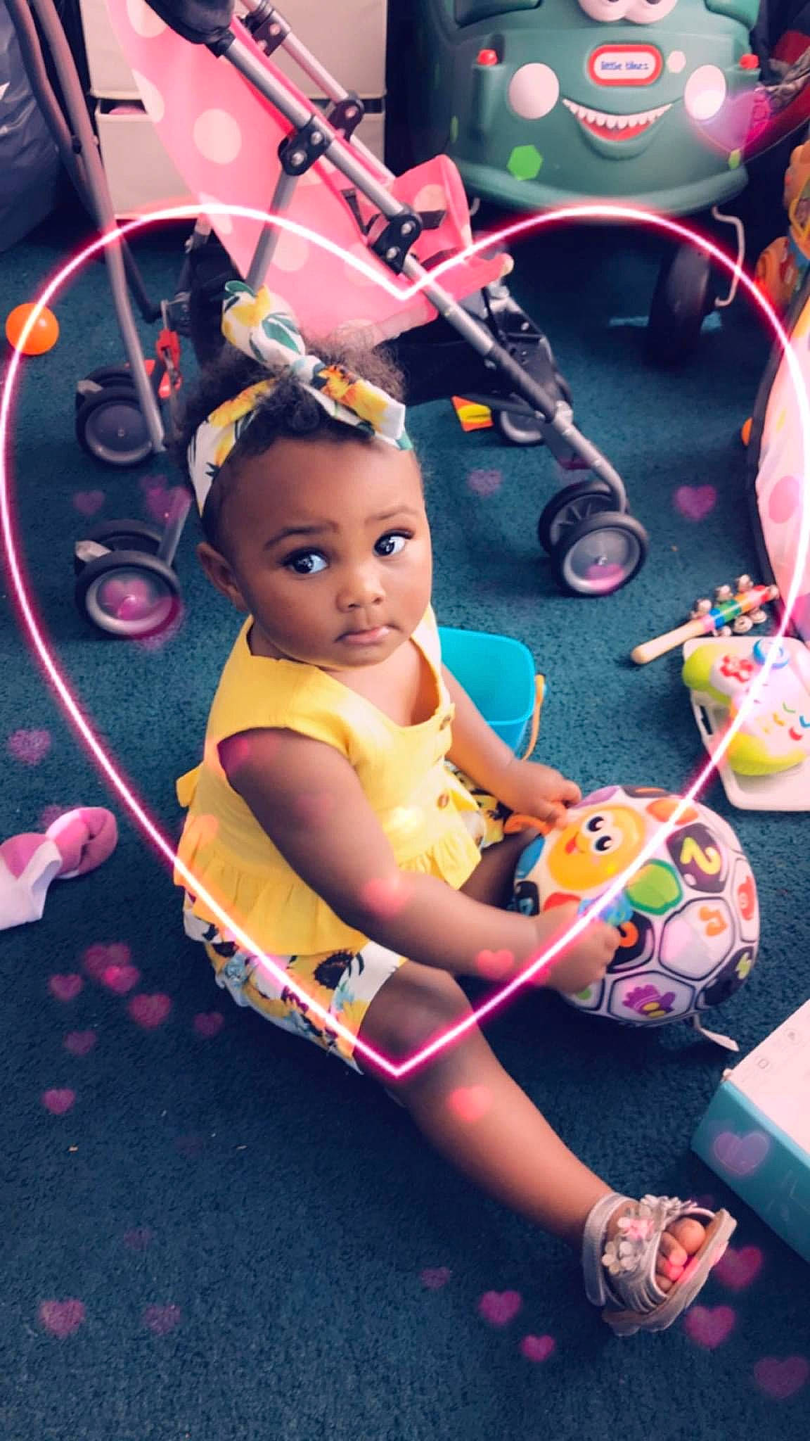 Zaleah is registered to the contest to win money with this photo: baby, child, fun, person, photography, pink, play, product, space, toddler