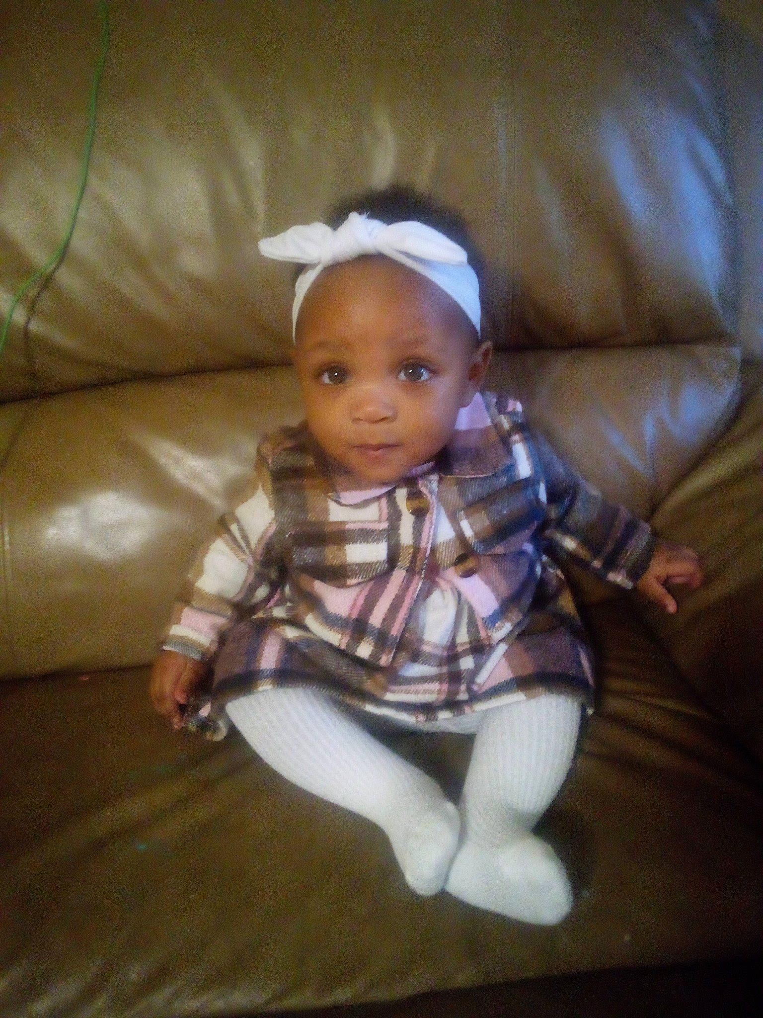 Zyanna joined the competition — help win amazing prizes! baby, baby_toddler_clothing, cheek, child, comfort, couch, darkness, flooring, fun, hardwood, human_leg, linens, pattern, person, room, sitting, sleeve, textile, toddler, toy