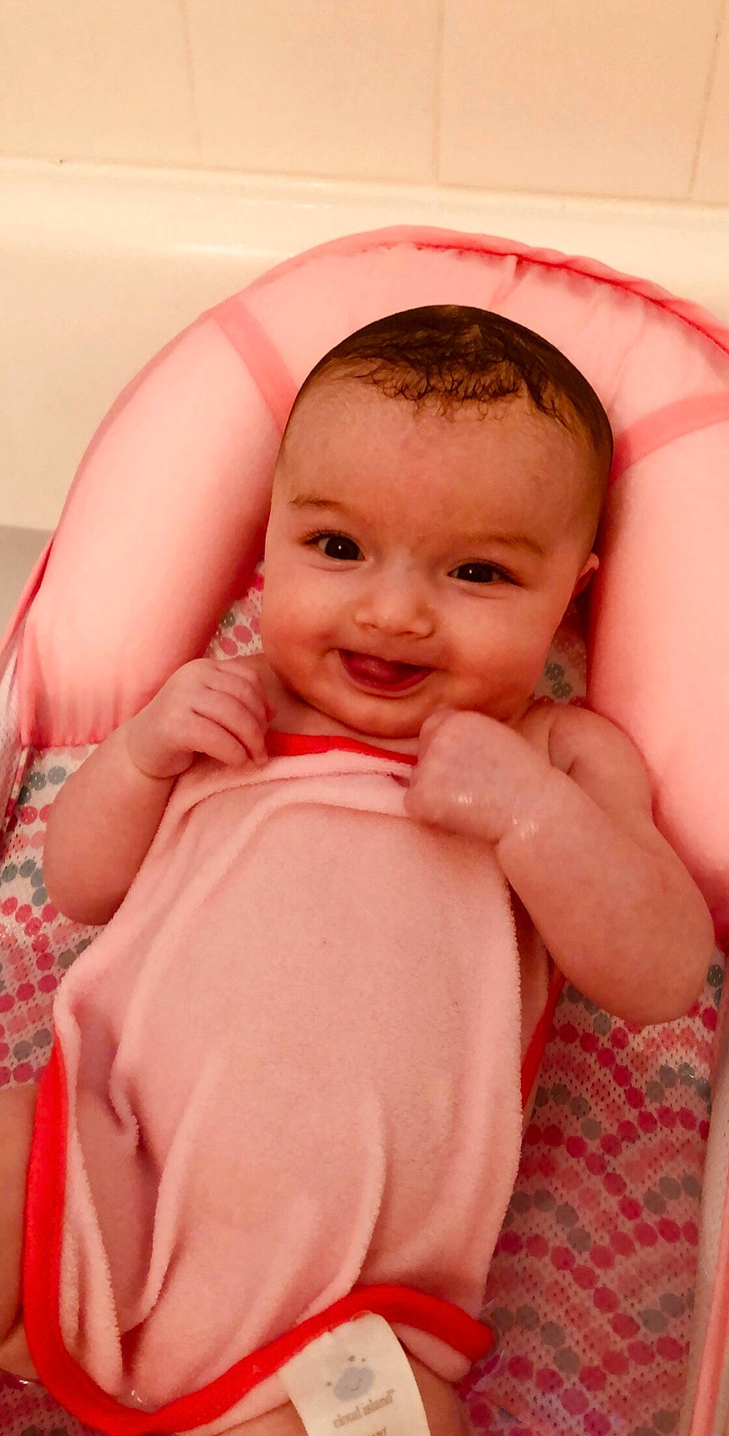 Haidyn joined the competition — help win amazing prizes! cheek, child, finger, girl, hand, infant, joy, lip, mouth, person, pink, product, skin, toddler