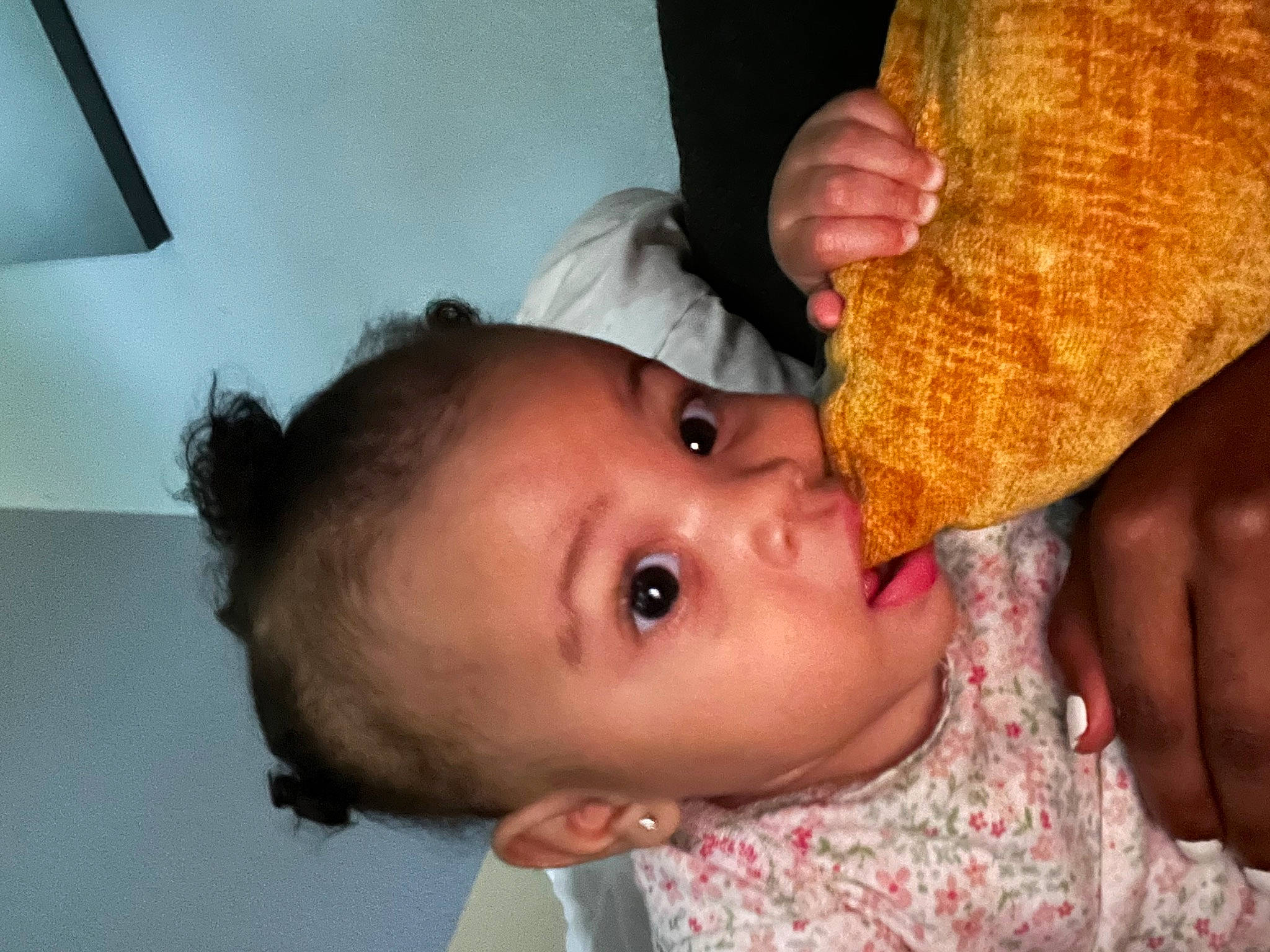 Gia joined the competition — help win amazing prizes! baby, baby_toddler_clothing, cheek, chest, child, ear, eyelash, finger, food, fun, happy, hat, lip, mouth, nose, person, skin, toddler