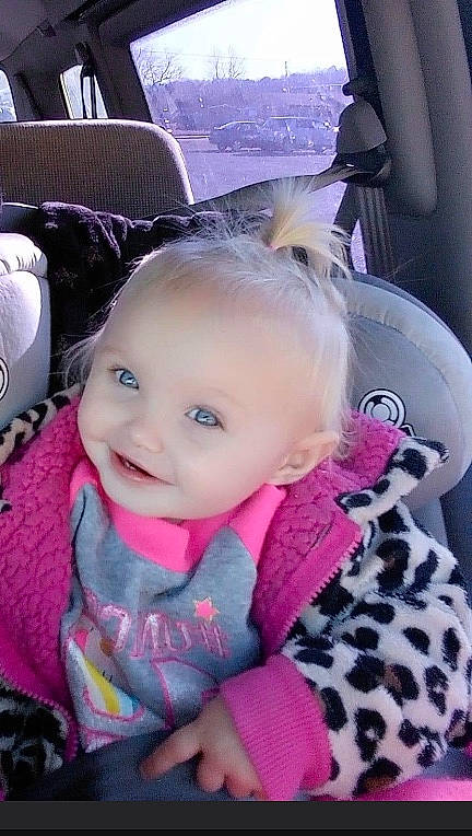 Sandusky joined the competition — help win amazing prizes! auto_part, automotive_design, baby, baby_carriage, baby_in_car_seat, baby_toddler_clothing, car, car_seat, car_seat_cover, happy, head_restraint, motor_vehicle, person, personal_luxury_car, pink, product, smile, steering_wheel, toddler, vehicle_door