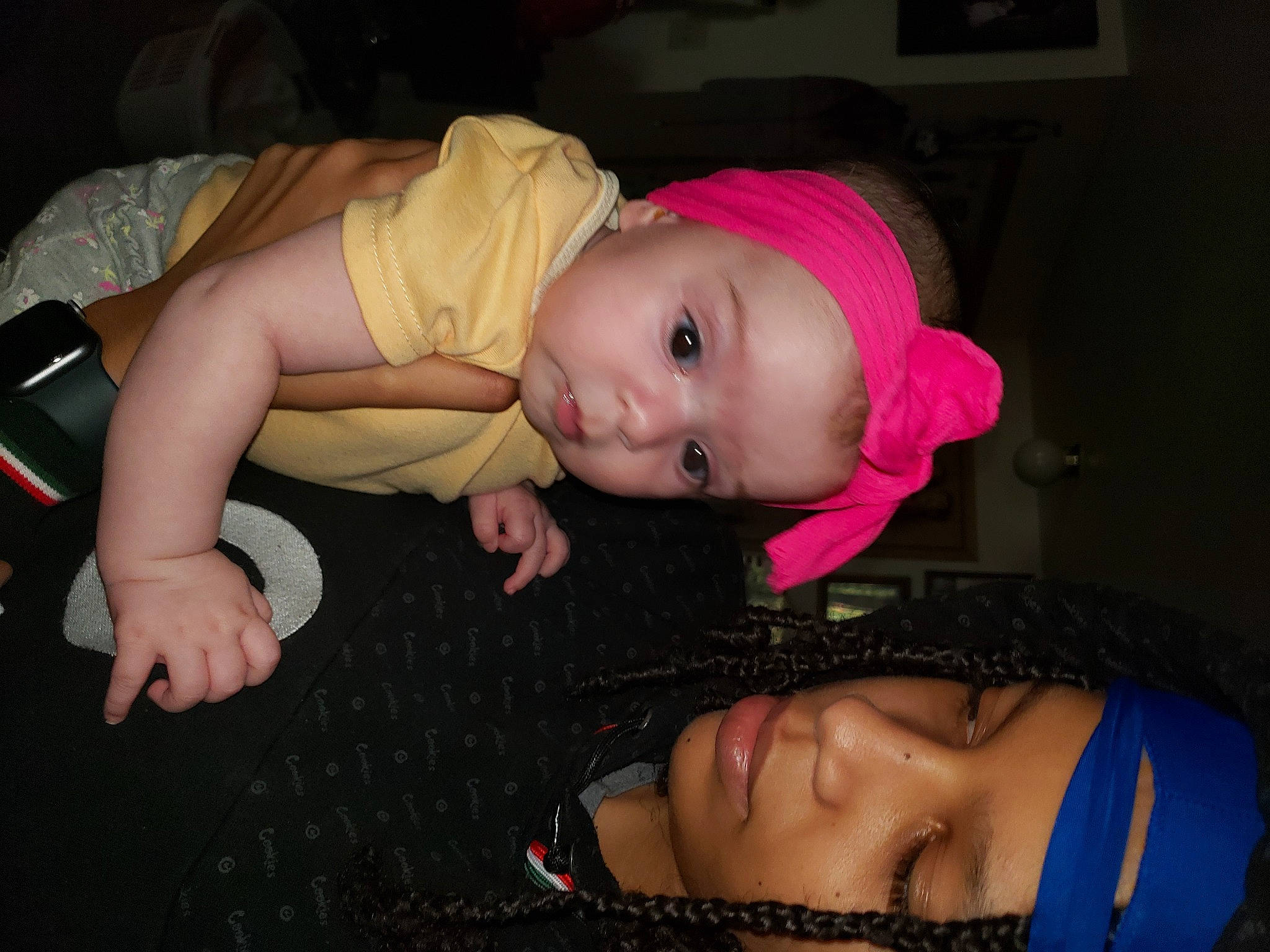 Esperanza is registered to the contest to win money with this photo: baby, baby_toddler_clothing, cheek, child, event, facial_expression, finger, flash_photography, flooring, fun, hairstyle, hat, headwear, human_body, iris, jewellery, lip, mouth, person, skin