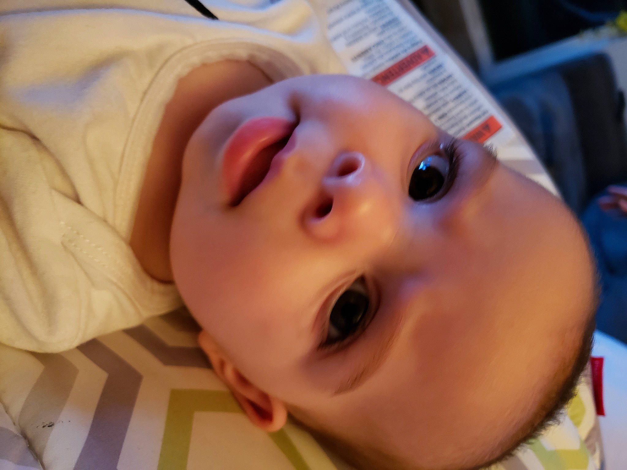 Esperanza is registered to the contest to win money with this photo: baby, baby_toddler_clothing, cheek, chin, ear, eyebrow, eyelash, finger, forehead, fun, happy, headgear, iris, lip, mouth, neck, nose, person, skin, smile