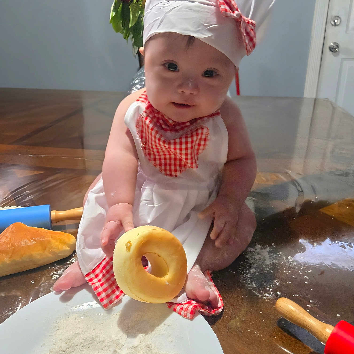 Ailany joined the competition — help win amazing prizes! baby, bagel, bread, clothing, costume, cream, dessert, face, flower, flowerarrangement, food, hat, head, icing, person, photography, plant, portrait, rose, sweets