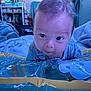 Kingstyn joined the competition — help win amazing prizes! baby, bed, blanket, child, closeup, cozy, curious, expression, eyes, face, furniture, head, indoor, infant, inflatable, person, room, soft, toy, young