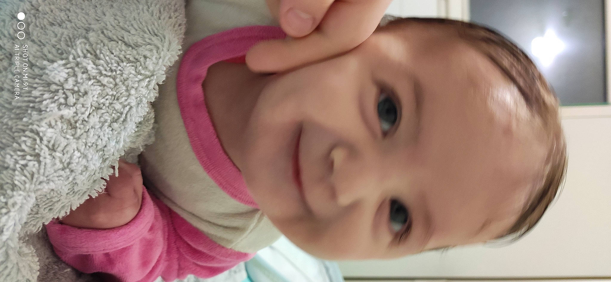 Rosalya a rejoint le concours — aidez-le/la à gagner de superbes lots ! baby, cheek, child, chin, close_up, ear, eye, eyebrow, face, facial_expression, forehead, head, joy, lip, mouth, neck, nose, person, pink, skin