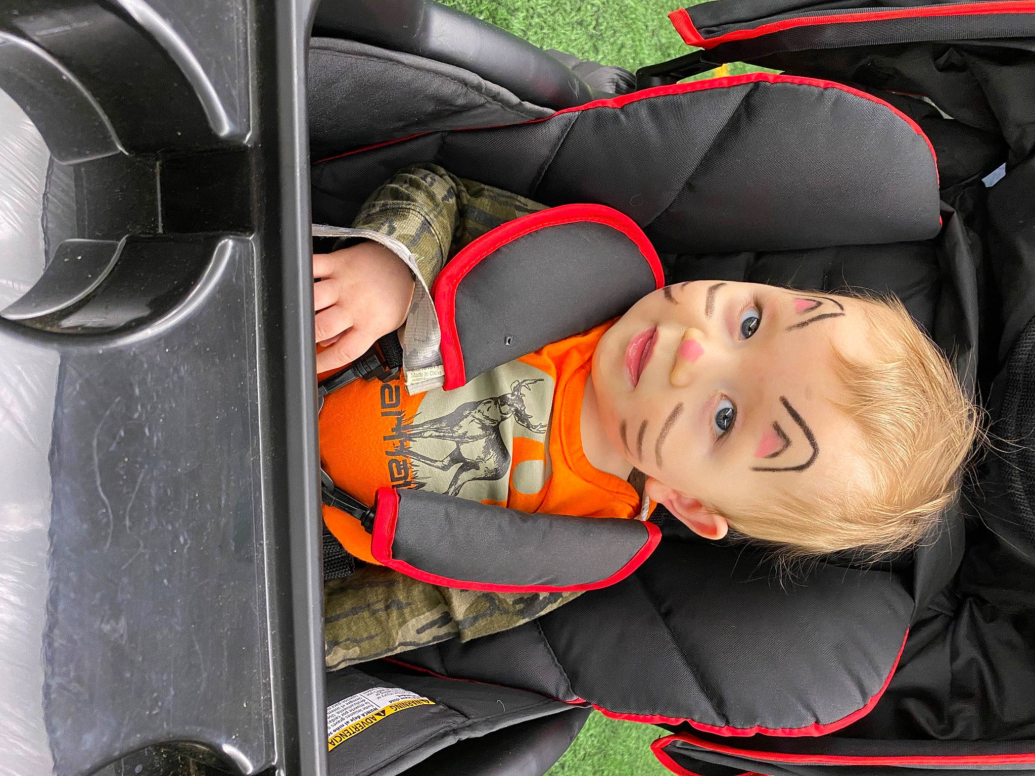 Jaxson joined the competition — help win amazing prizes! auto_part, automotive_design, automotive_exterior, automotive_lighting, automotive_tire, baby, baby_carriage, baby_products, car_seat, child, facial_expression, fun, motor_vehicle, person, personal_protective_equipment, product, smile, tire, toddler, vehicle