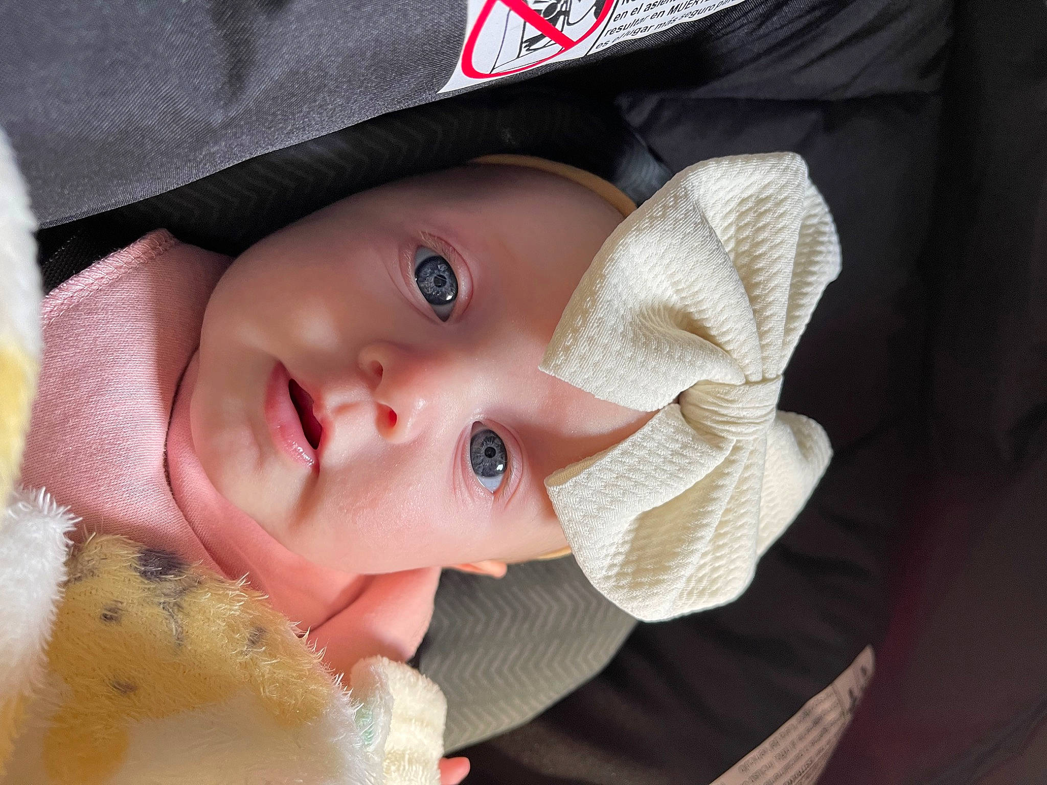 Maesyn joined the competition — help win amazing prizes! baby, baby_toddler_clothing, cap, cheek, child, chin, eye, eyelash, face, facial_expression, fashion_accessory, hat, headgear, headwear, lip, nose, person, skin, sun_hat, textile