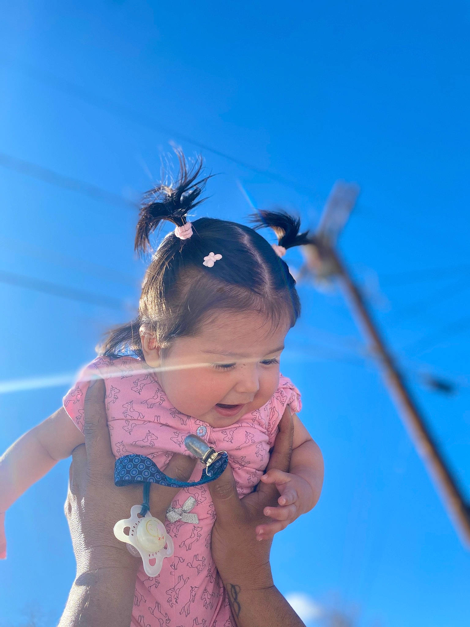 Adaley joined the competition — help win amazing prizes! azure, baby, baby_toddler_clothing, blue, child, cloud, electric_blue, eye, fashion_accessory, fun, hairstyle, happy, head, headpiece, jewellery, leisure, people_in_nature, person, recreation, sky
