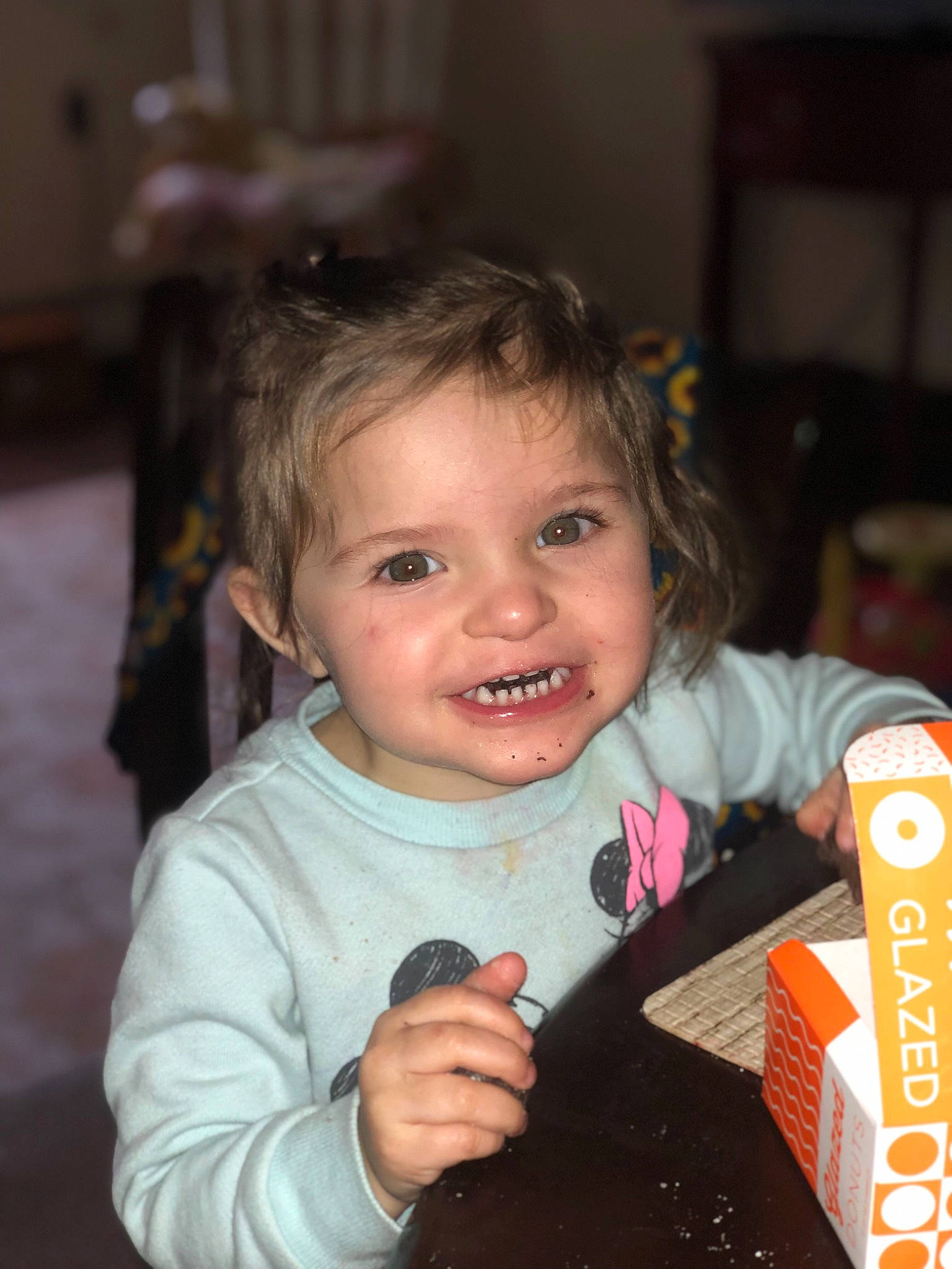 Elizabella is registered to the contest to win money with this photo: baby, cheek, child, eye, face, facial_expression, finger, fun, happy, head, iris, laugh, lip, nose, person, play, skin, smile, toddler, tooth