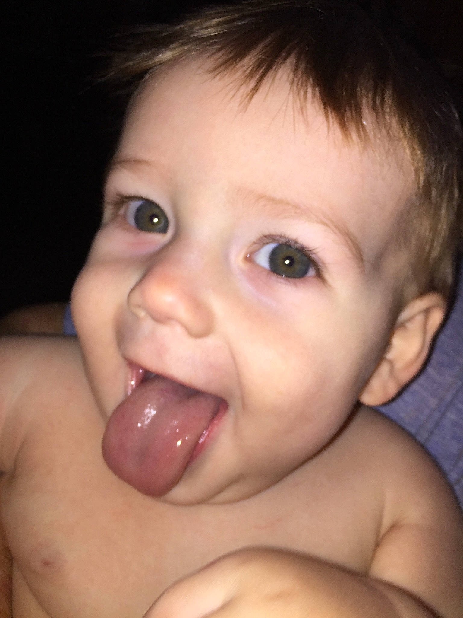 Ezrah joined the competition — help win amazing prizes! baby, baby_making_funny_faces, cheek, child, chin, close_up, eye, face, facial_expression, head, iris, lip, mouth, muscle, neck, nose, organ, person, skin, toddler