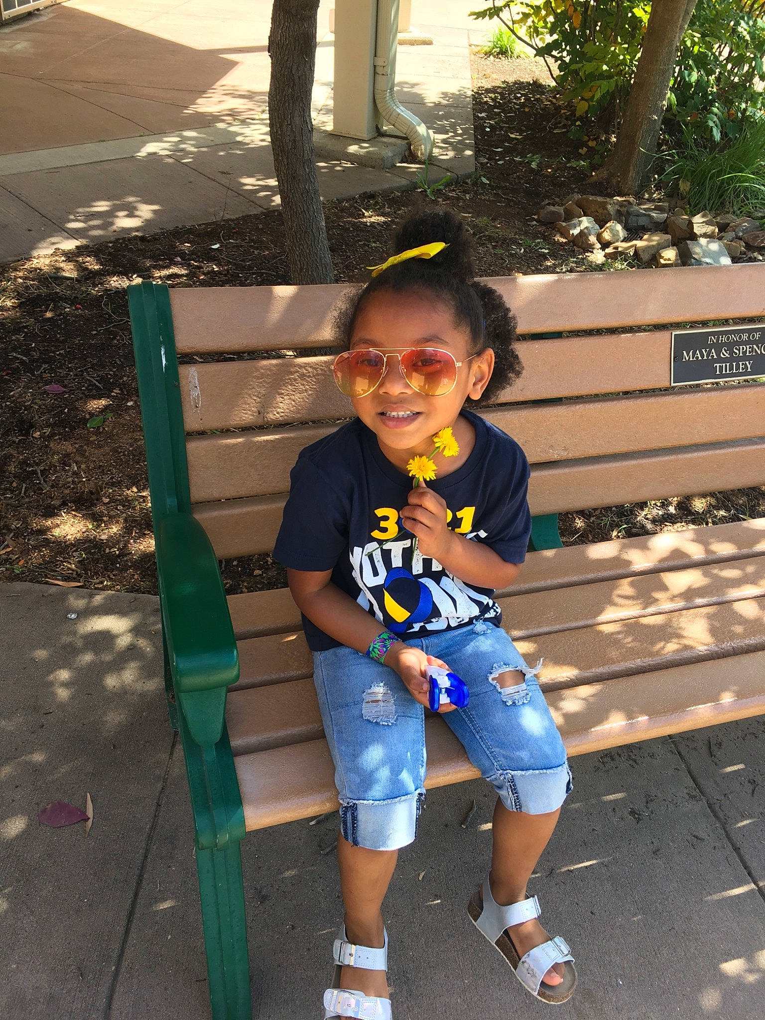 Kynleigh is registered to the contest to win money with this photo: child, cool, denim, fun, jeans, joy, leg, leisure, person, play, shoe, smile, snapshot, standing, style, summer, toddler, vacation