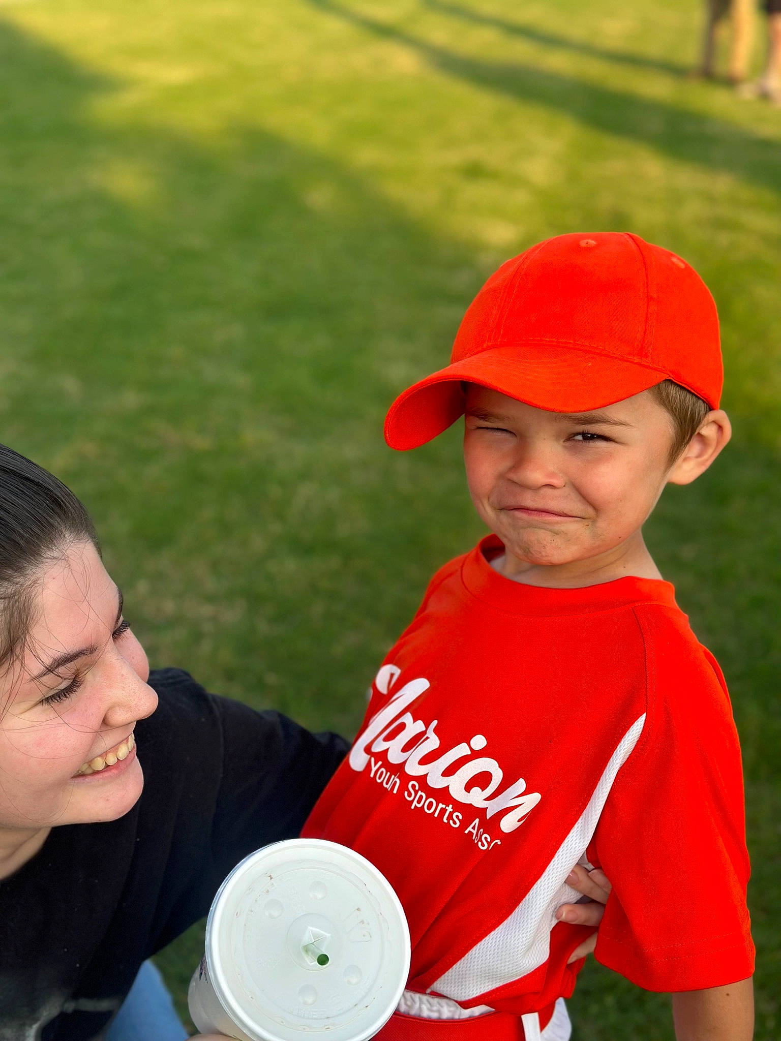 Jaxon joined the competition — help win amazing prizes! baseball_cap, cap, carmine, child, competition_event, event, fun, grass, happy, headwear, joy, leisure, people_in_nature, person, personal_protective_equipment, plate, player, recreation, sitting, smile