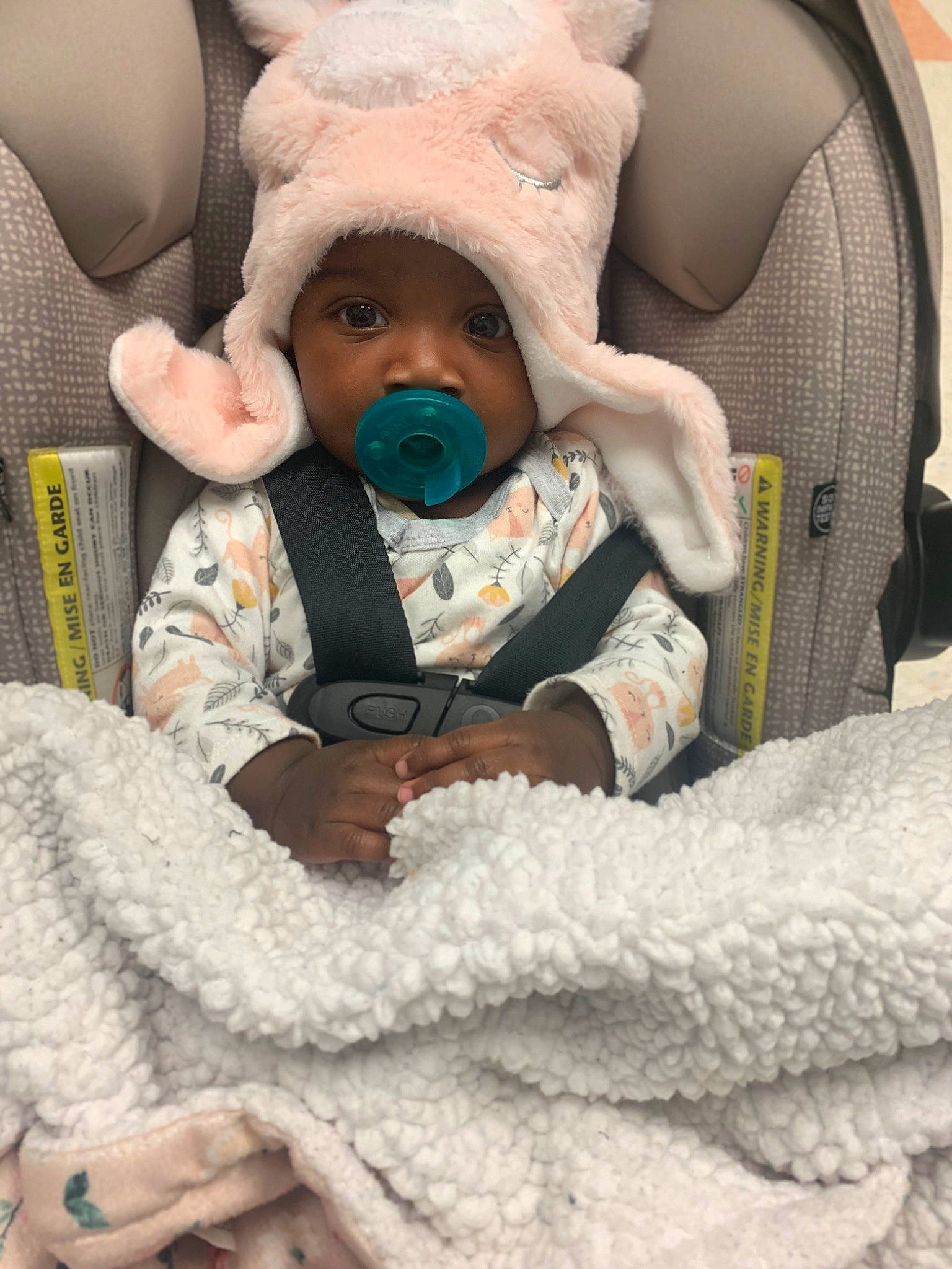 Lailani joined the competition — help win amazing prizes! baby, baby_products, baby_safety, baby_sleeping, baby_toddler_clothing, car_seat, chair, cheek, child, comfort, event, headwear, linens, person, service, sitting, skin, textile, toddler, white