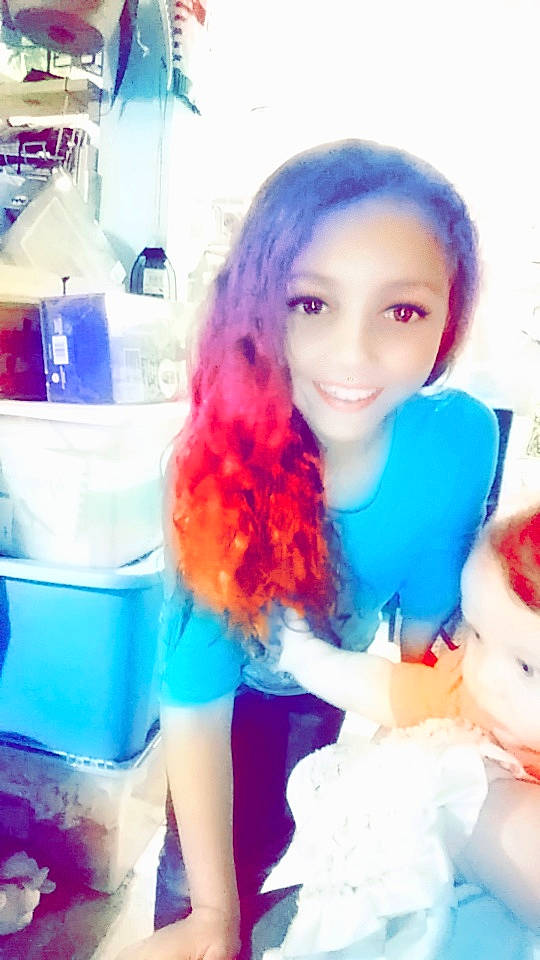 Ailea joined the competition — help win amazing prizes! blue, cheek, child, daughter, hair, hair_care, hair_coloring, hairstyle, hime_cut, jaw, lip, long_hair, person, red_hair, selfie, smile