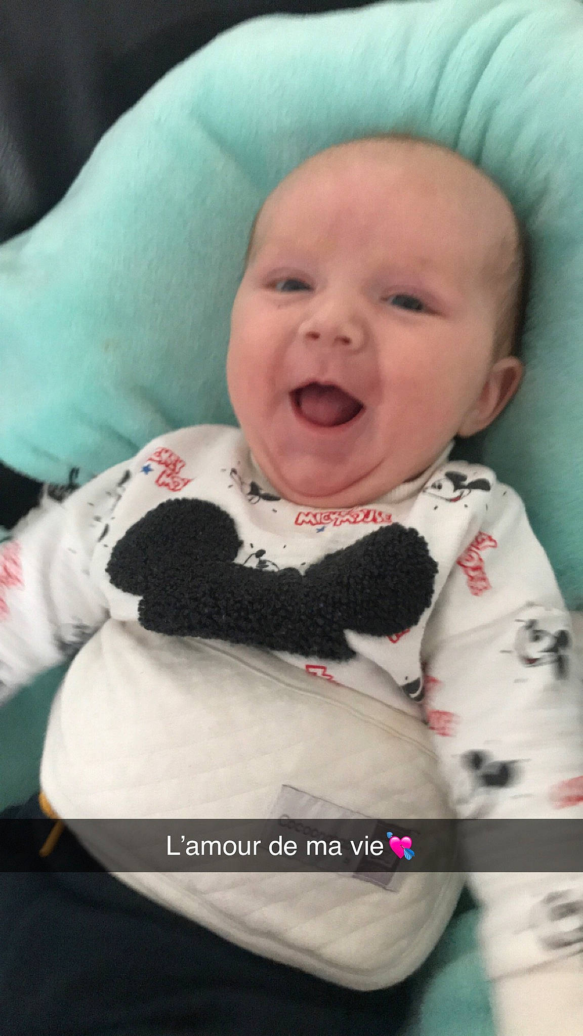 Dawson participe au concours pour gagner de l'argent avec cette photo : baby, baby_laughing, cheek, child, facial_expression, happy, head, laugh, lip, mouth, nose, person, skin, smile, toddler