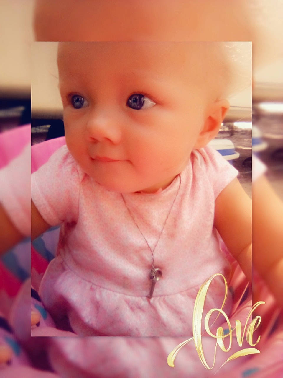 Mallorie joined the competition — help win amazing prizes! baby, baby_toddler_clothing, cheek, chest, ear, eyebrow, eyelash, finger, gesture, hand, happy, headwear, iris, lip, mouth, nail, nose, person, pink, skin