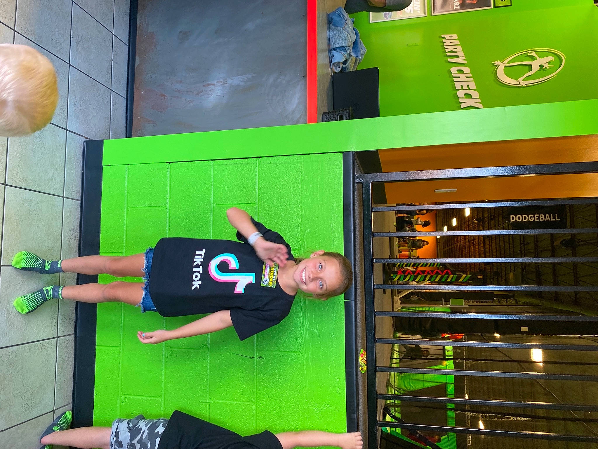 Samantha joined the competition — help win amazing prizes! ball, elbow, engineering, gas, green, hat, human_leg, joy, knee, machine, person, physical_fitness, recreation, room, shorts, sports, sports_equipment, sports_uniform, sportswear, t_shirt