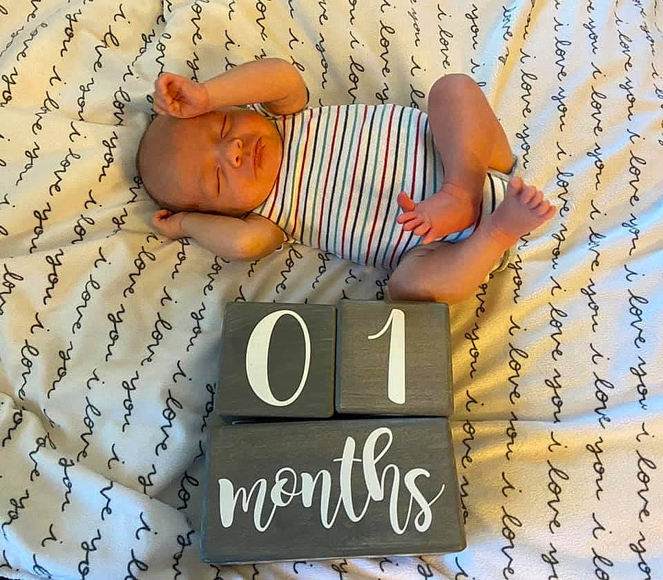 Lucciano is registered to the contest to win money with this photo: baby, baby_sleeping, child, font, happy, love, nap, person, text