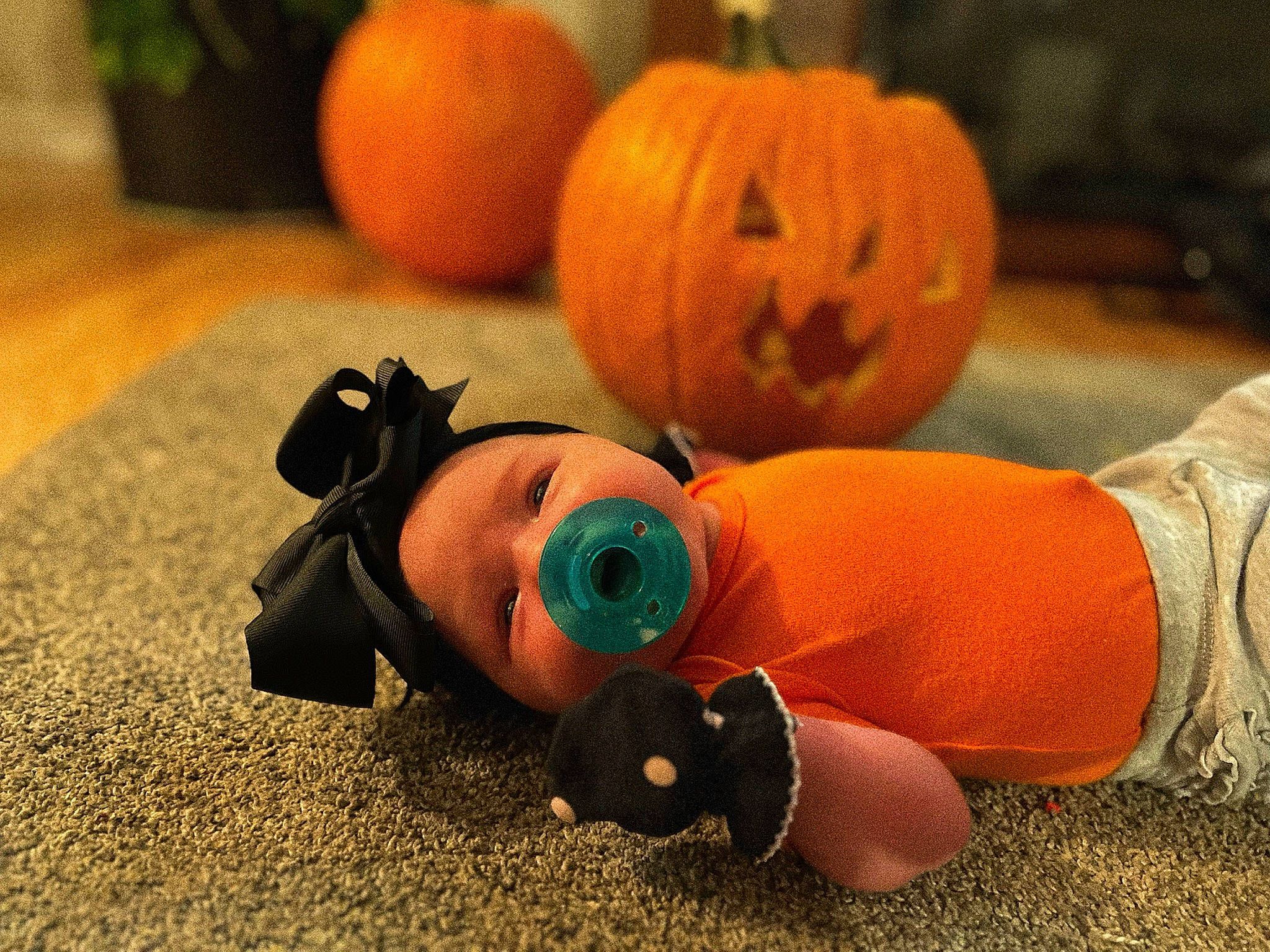 Aria joined the competition — help win amazing prizes! calabaza, cucurbita, doll, flooring, gourd, grass, jack_o_lantern, local_food, natural_foods, orange, person, plant, produce, pumpkin, squash, stuffed_toy, toy, trick_or_treat, vegetable, winter_squash