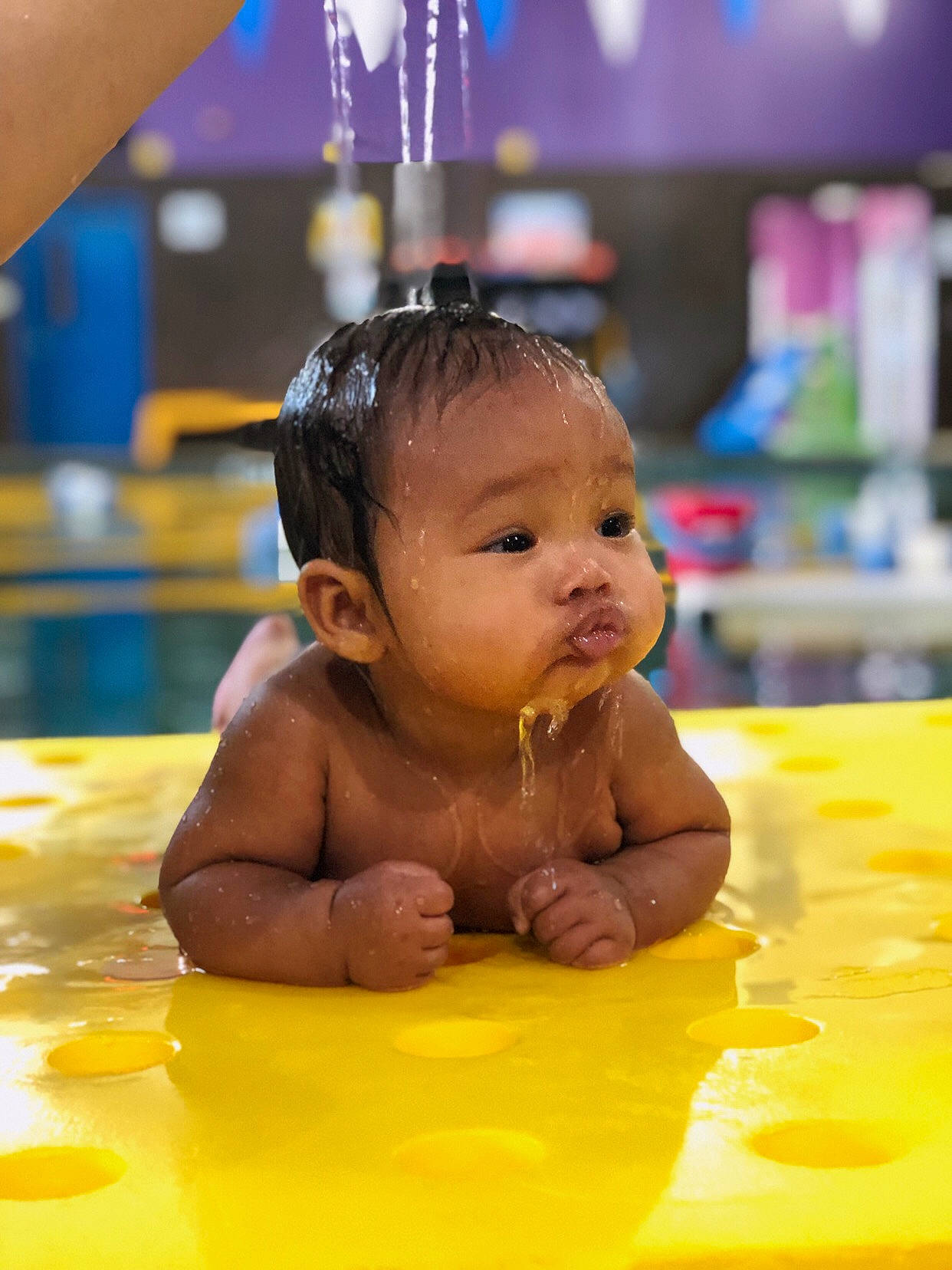 Moon is registered to the contest to win money with this photo: baby, baby_bathing, bathing, child, fun, leisure, person, skin, toddler