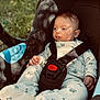 Naël participe au concours pour gagner de l'argent avec cette photo : baby, baby_fashion, buckle, car_seat, child, clothing, cute, daylight, greenery, infant, onesie, outdoor, paw_prints, peaceful, portrait, safety_harness, seat, shadow, small_child, soft_lighting
