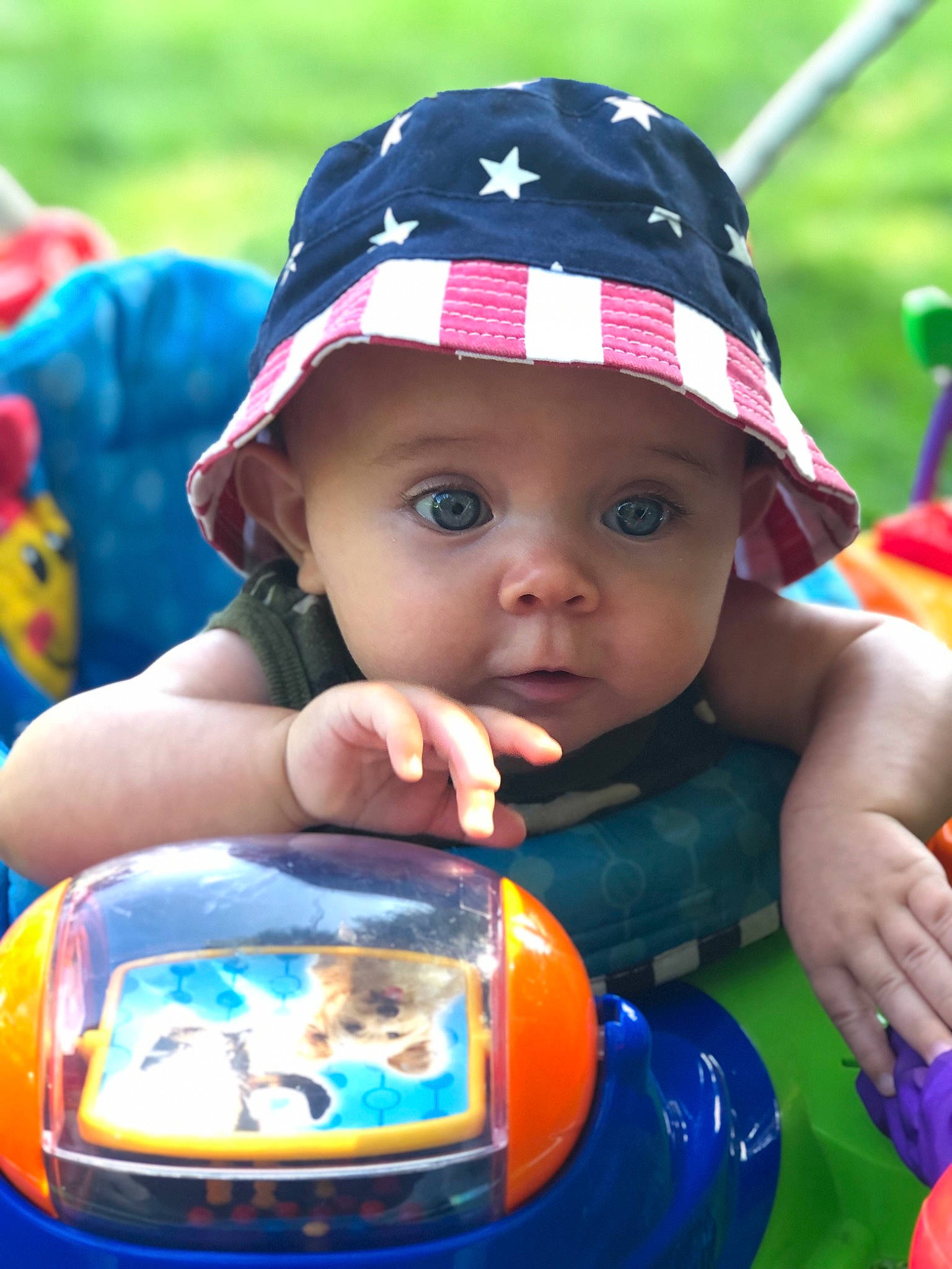 Bryar joined the competition — help win amazing prizes! baby, baby_products, cap, child, fun, hat, headgear, headwear, leisure, person, play, product, toddler, toy