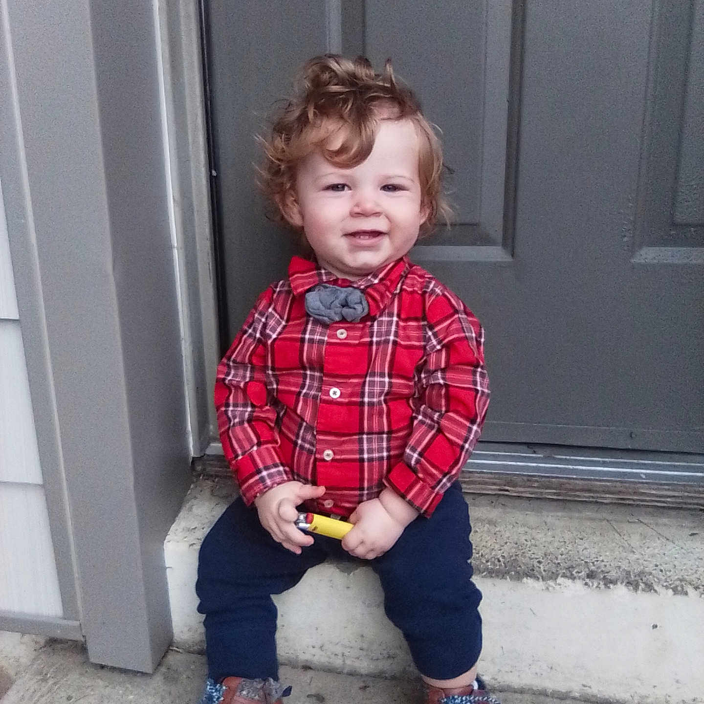 Isaiah joined the competition — help win amazing prizes! bodypart, boy, child, clothing, door, face, finger, footwear, head, jeans, male, pants, person, photography, portrait, sandal, shirt, shoe, shorts, sneaker