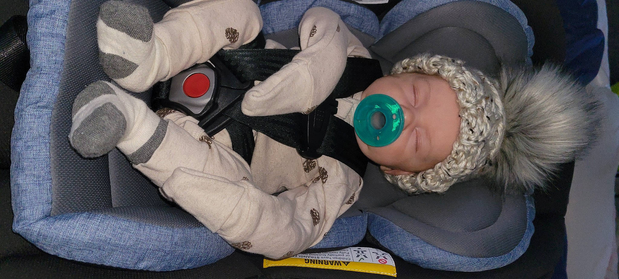 Clayton joined the competition — help win amazing prizes! baby, baby_products, baby_sleeping, baby_toddler_clothing, beanie, car_seat, carmine, child, comfort, goggles, hat, health_care, linens, person, personal_protective_equipment, plastic, service, sitting, sleep, sunglasses