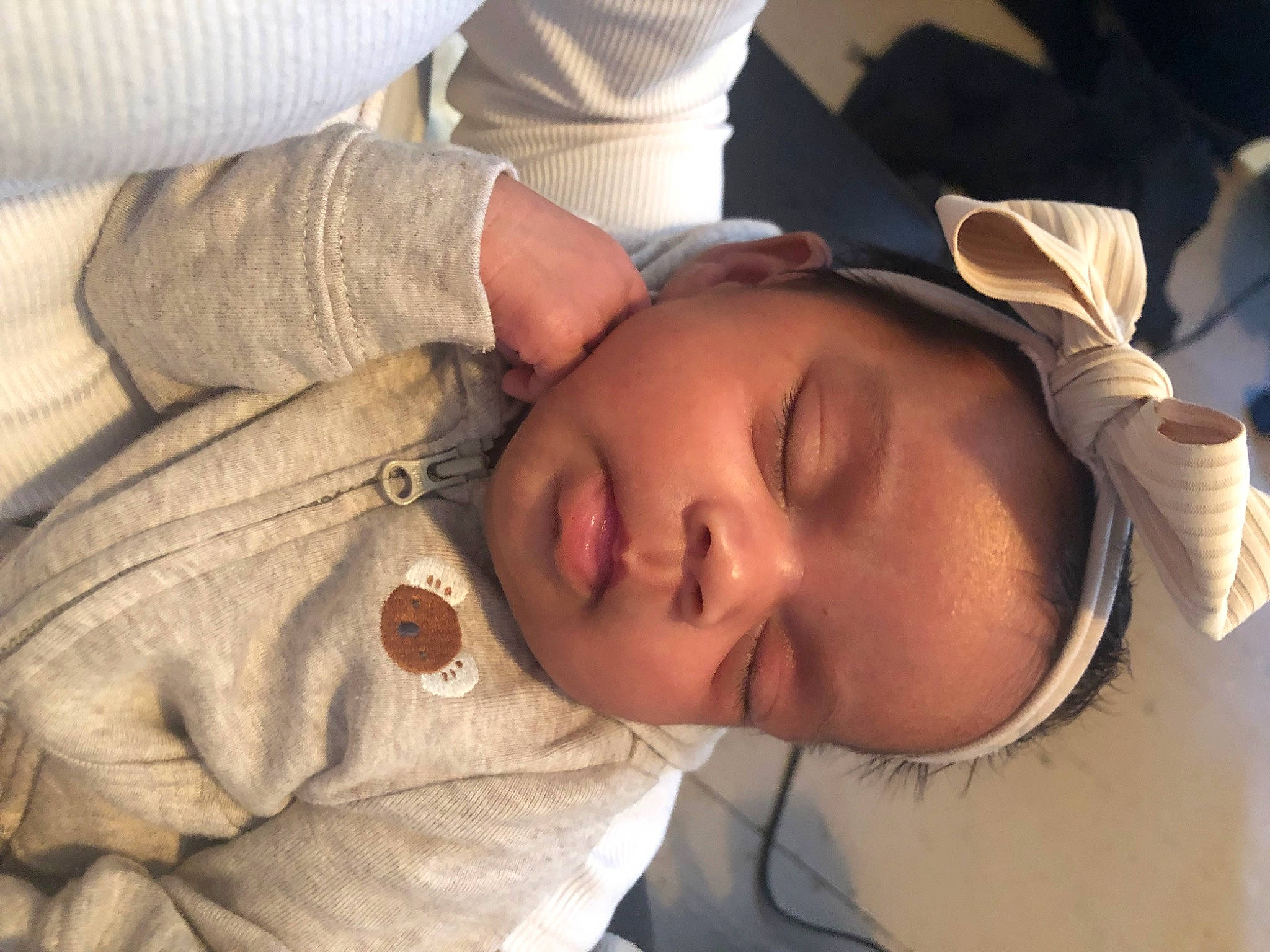 Everlee is registered to the contest to win money with this photo: baby, baby_sleeping, baby_toddler_clothing, cheek, comfort, ear, eye, eyebrow, eyelash, face, forehead, happy, head, human_body, mouth, nose, person, skin, sleeve, toddler
