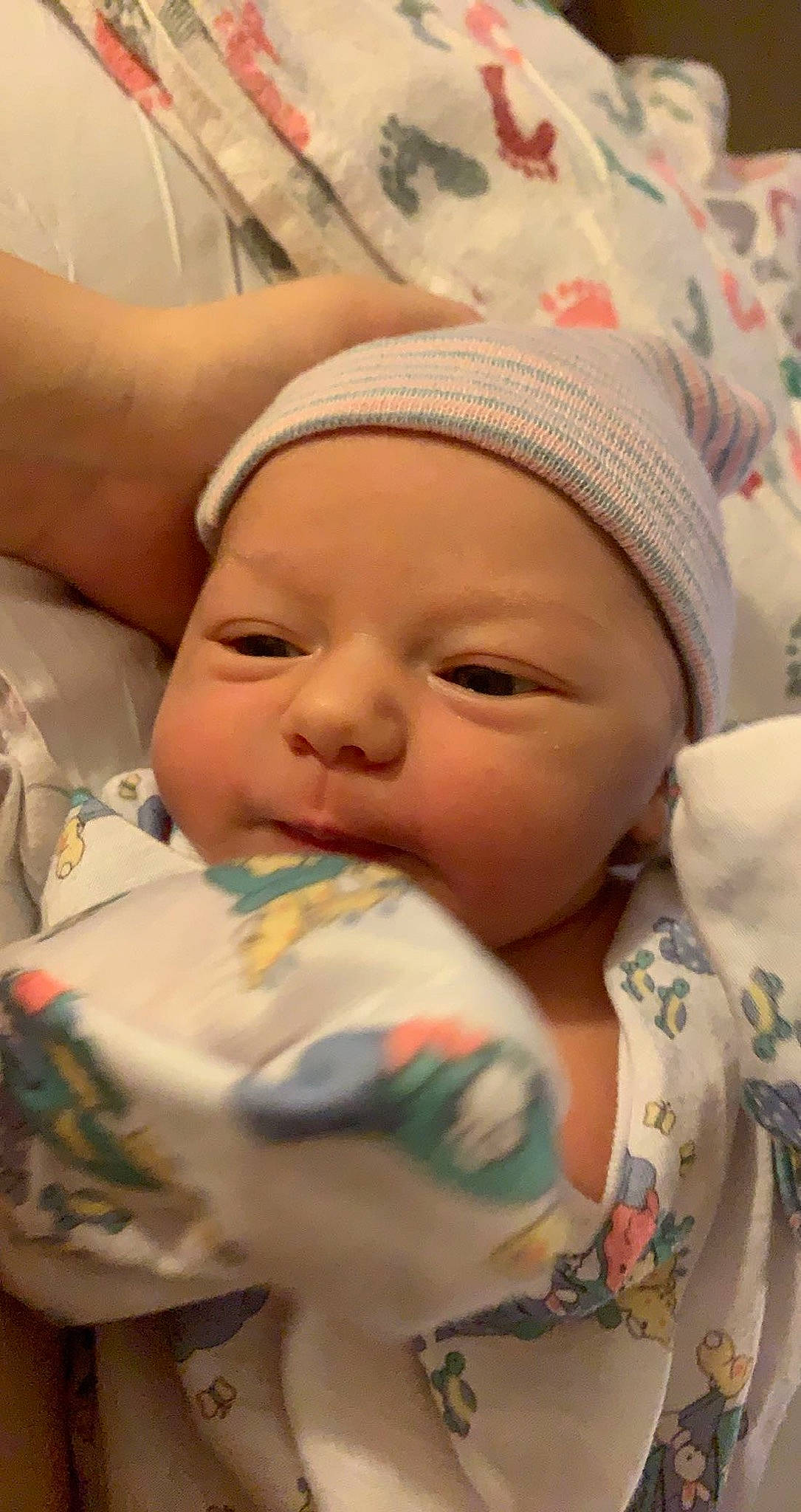 Ellie joined the competition — help win amazing prizes! baby, bedtime, birth, cheek, child, childbirth, headwear, mouth, nose, person, skin, toddler