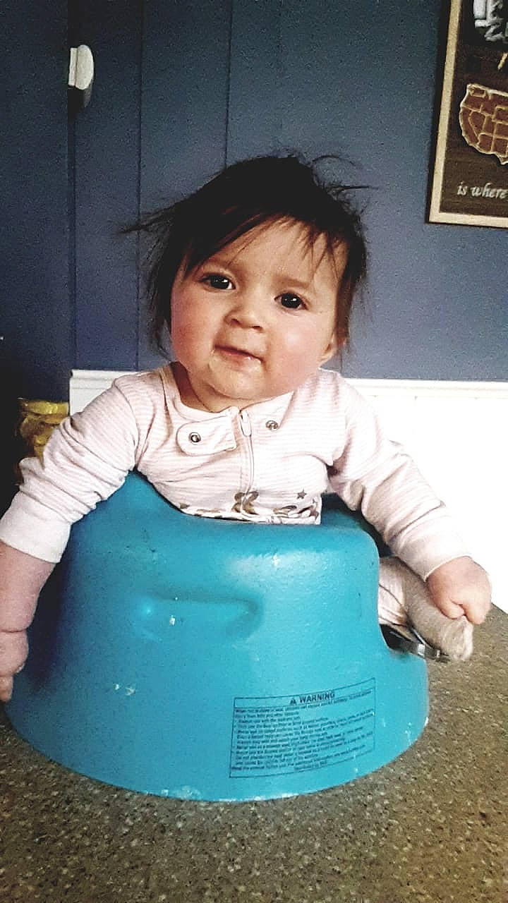 Jacey joined the competition — help win amazing prizes! baby, child, person, play, toddler, turquoise