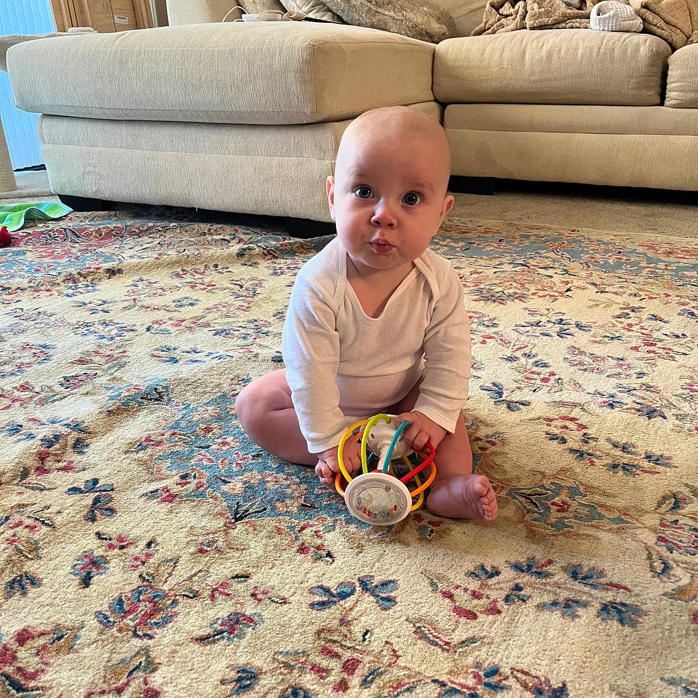Kayden is registered to the contest to win money with this photo: architecture, baby, babycrawling, building, clothing, couch, crawling, cushion, face, furniture, head, homedecor, indoors, interiordesign, livingroom, person, photography, portrait, room, sitting