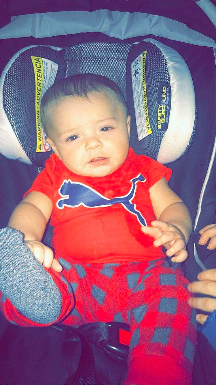 Asher joined the competition — help win amazing prizes! baby, baby_carriage, baby_products, baby_safety, baby_toddler_clothing, blue, chair, cheek, child, comfort, cool, electric_blue, happy, infant_bed, iris, organ, person, sitting, skin, sleeve