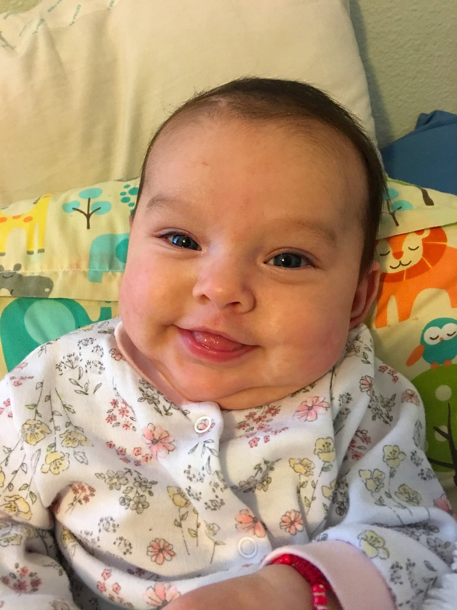 Ofelia is registered to the contest to win money with this photo: baby, cheek, child, chin, eye, eyebrow, face, facial_expression, forehead, happy, head, iris, lip, mouth, nose, person, skin, smile, toddler